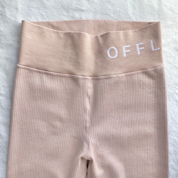 NWOT Aerie Offline High Waisted Ribbed Pink Leggings - Picture 6 of 14